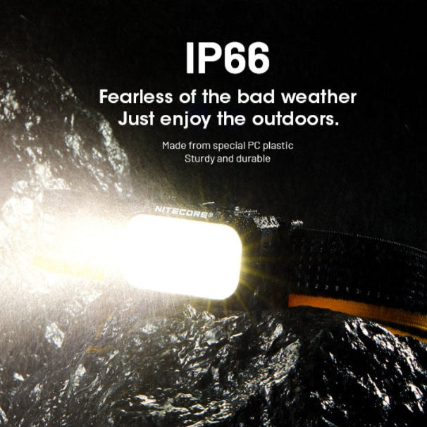 פנס ראש Nitecore NU25MCT נטען - 400 לומן, 132 מטר טווח