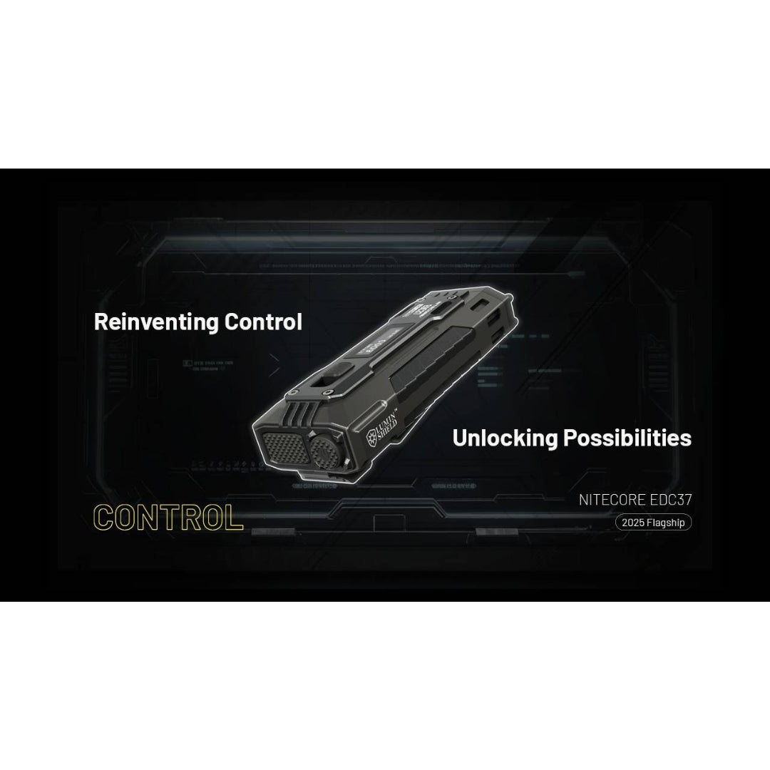 פנס טקטי Nitecore EDC37 - 8000 לומן, טווח 420 מטר