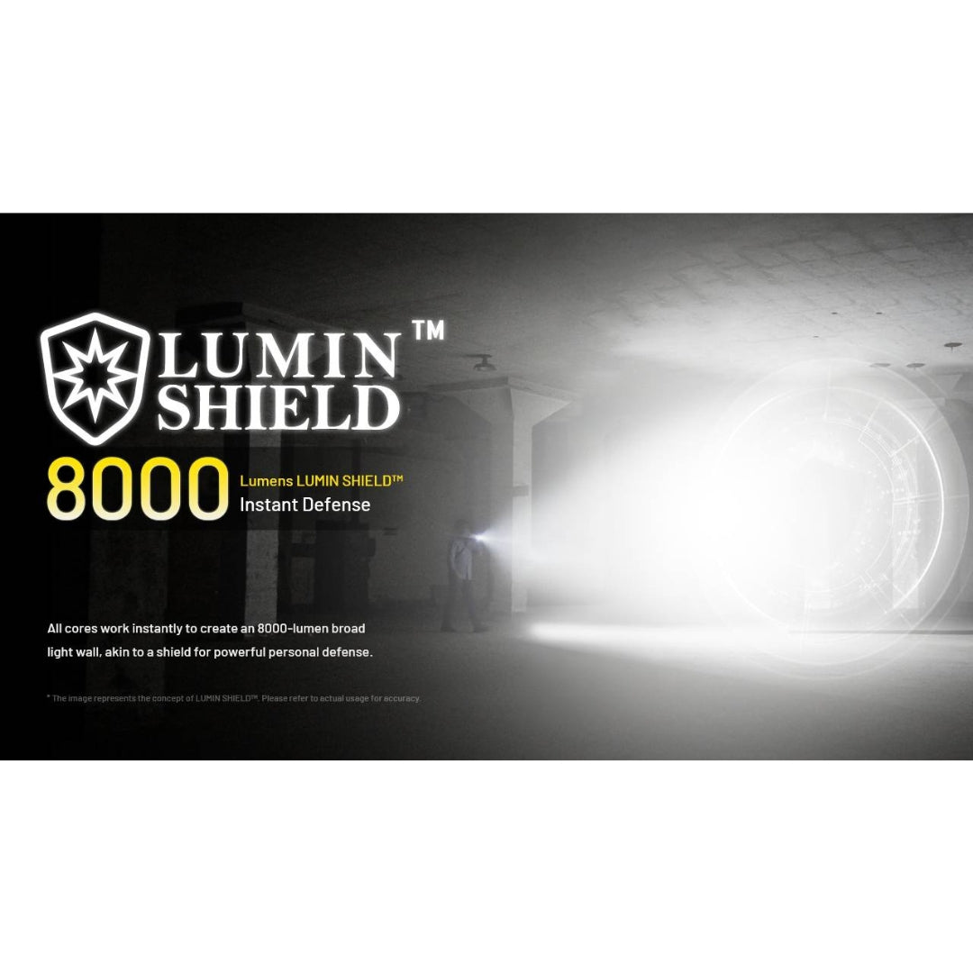 פנס טקטי Nitecore EDC37 - 8000 לומן, טווח 420 מטר