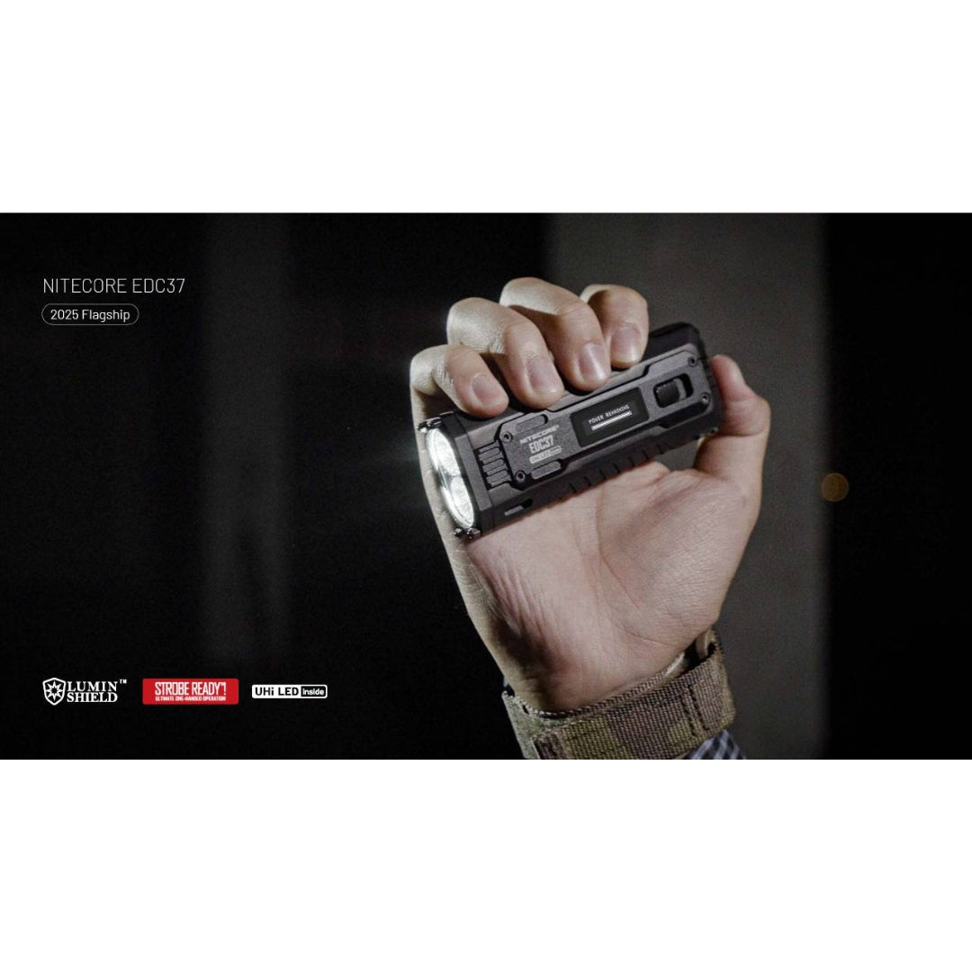 פנס טקטי Nitecore EDC37 - 8000 לומן, טווח 420 מטר
