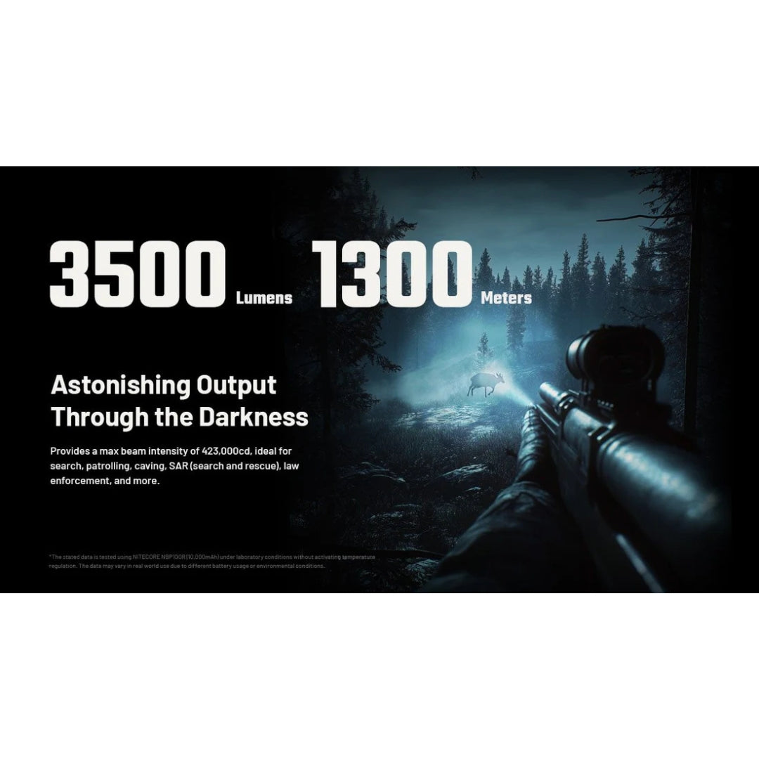 פנס יד נטען 3500 לומן למרחק 1300 מ' Nitecore MH40 Pro