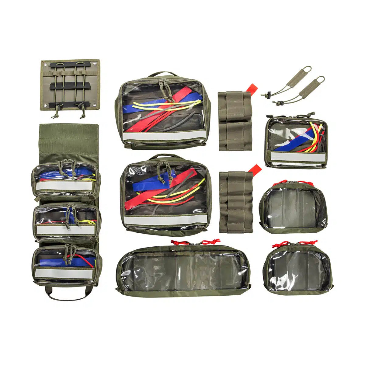 TT Modular Medic Insert 30 VL - ערכת כיסים שקופים עם וולקרו זית
