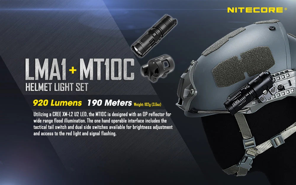 פנס Nitecore MT10C + מתאם