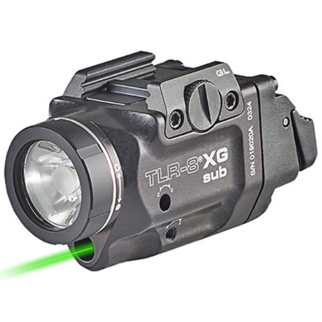 Streamlight TLR-8 X G Sub – פנס טקטי עם לייזר ירוק לנשקים קומפקטיים