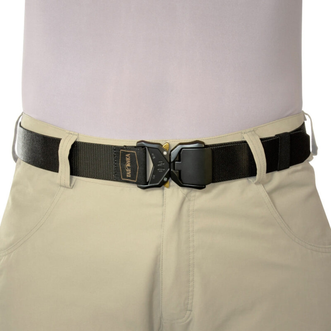 חגורת טיולים אלסטית Tatonka 38 מ"מ - אבזם נעילה חכם