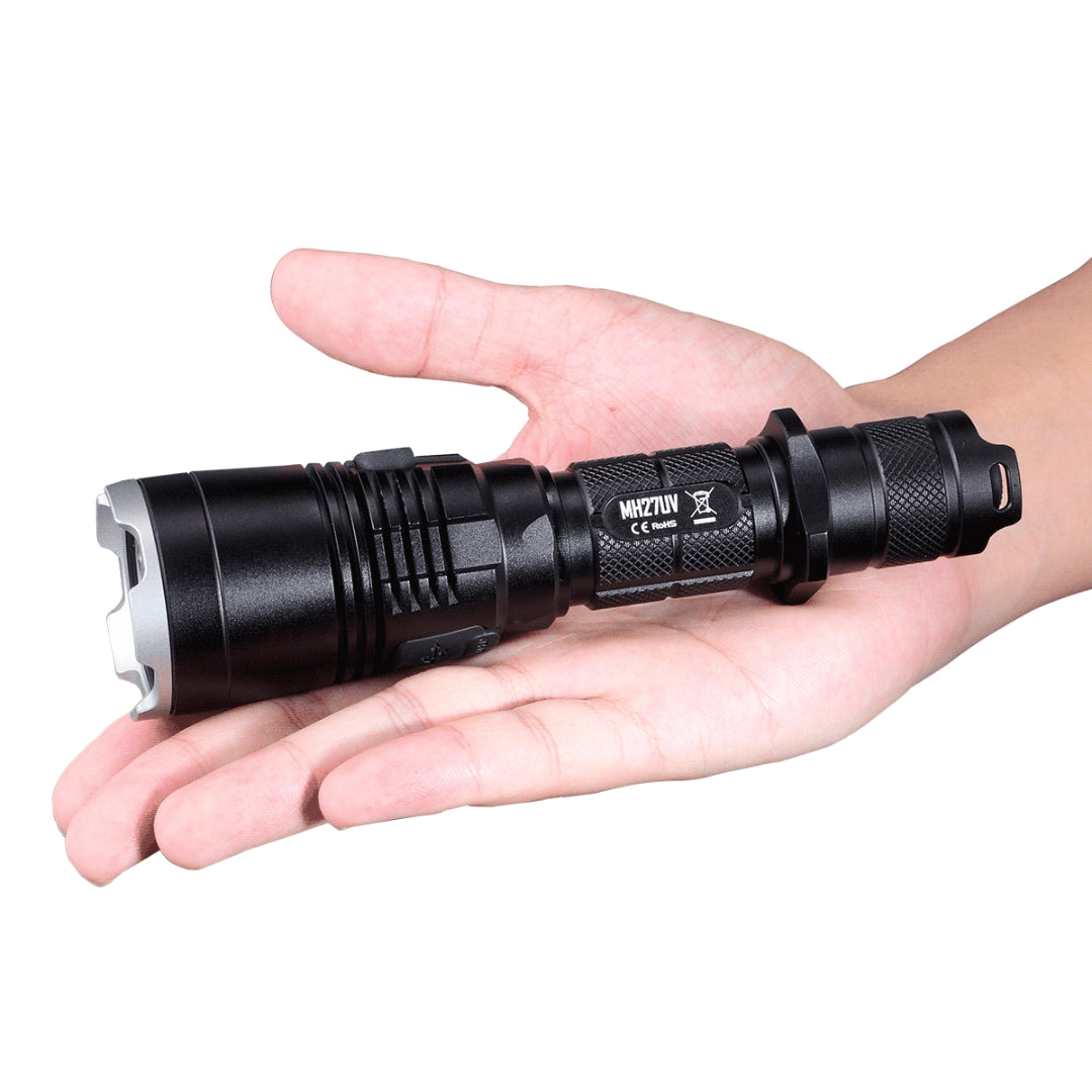 פנס טקטי Nitecore MH27UV - 1000 לומן + UV