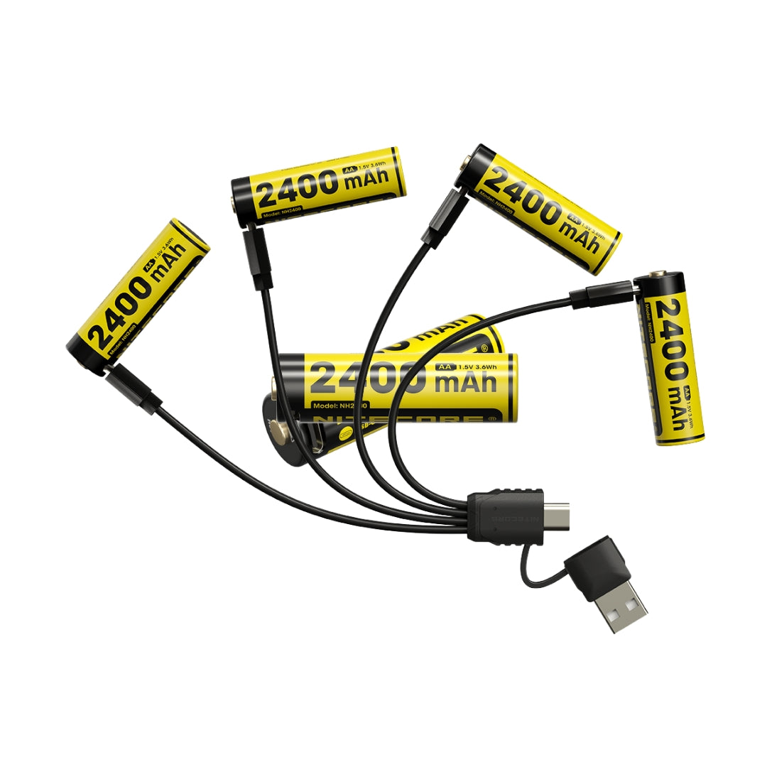 סט 4 סוללות נייטקור Nitecore NH2400 1.5V
