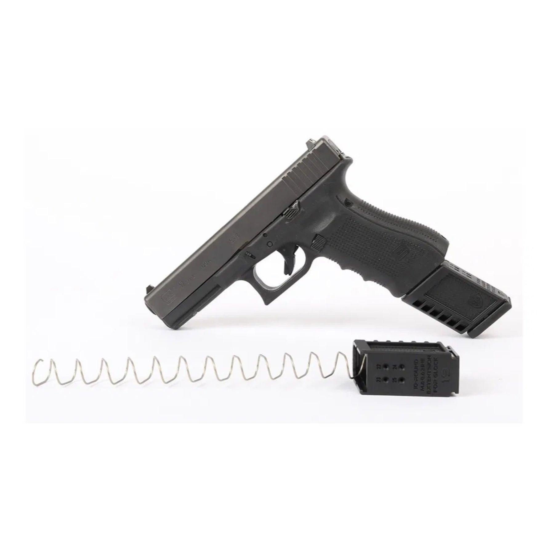עקב מאריך תוספת כדורים למחסנית לגלוק 19 – CAA ME X19