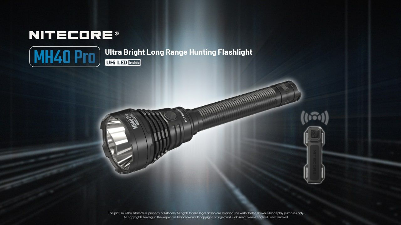 פנס יד נטען 3500 לומן למרחק 1300 מ' Nitecore MH40 Pro