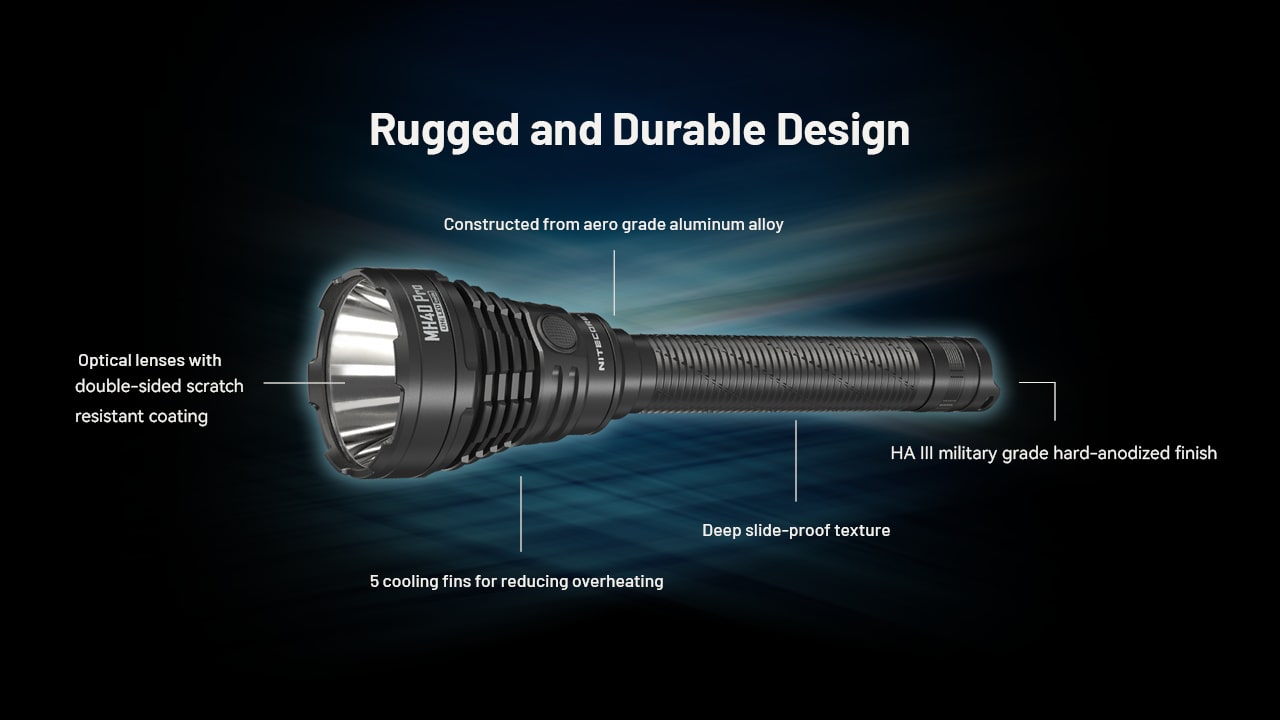 פנס יד נטען 3500 לומן למרחק 1300 מ' Nitecore MH40 Pro