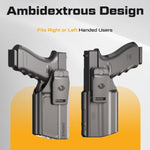 נרתיק פנימי (IWB) היברידי EVO X מבית Orpaz – נושא פנס עם אבטחה מגנטית