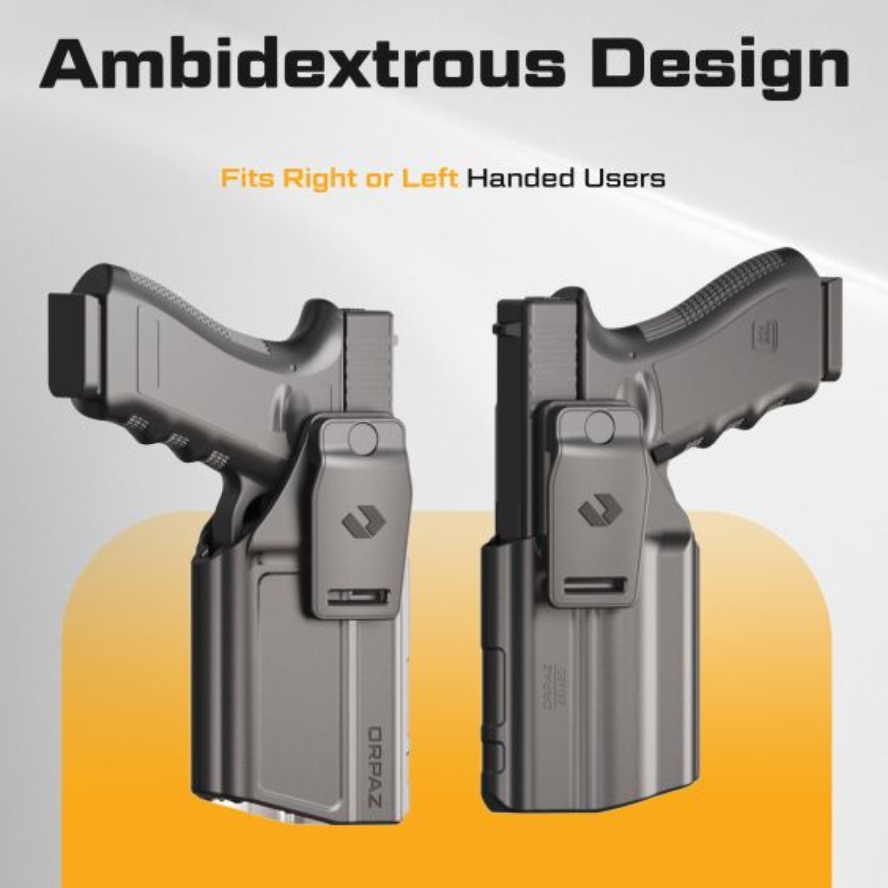 נרתיק פנימי (IWB) היברידי EVO X מבית Orpaz – נושא פנס עם אבטחה מגנטית