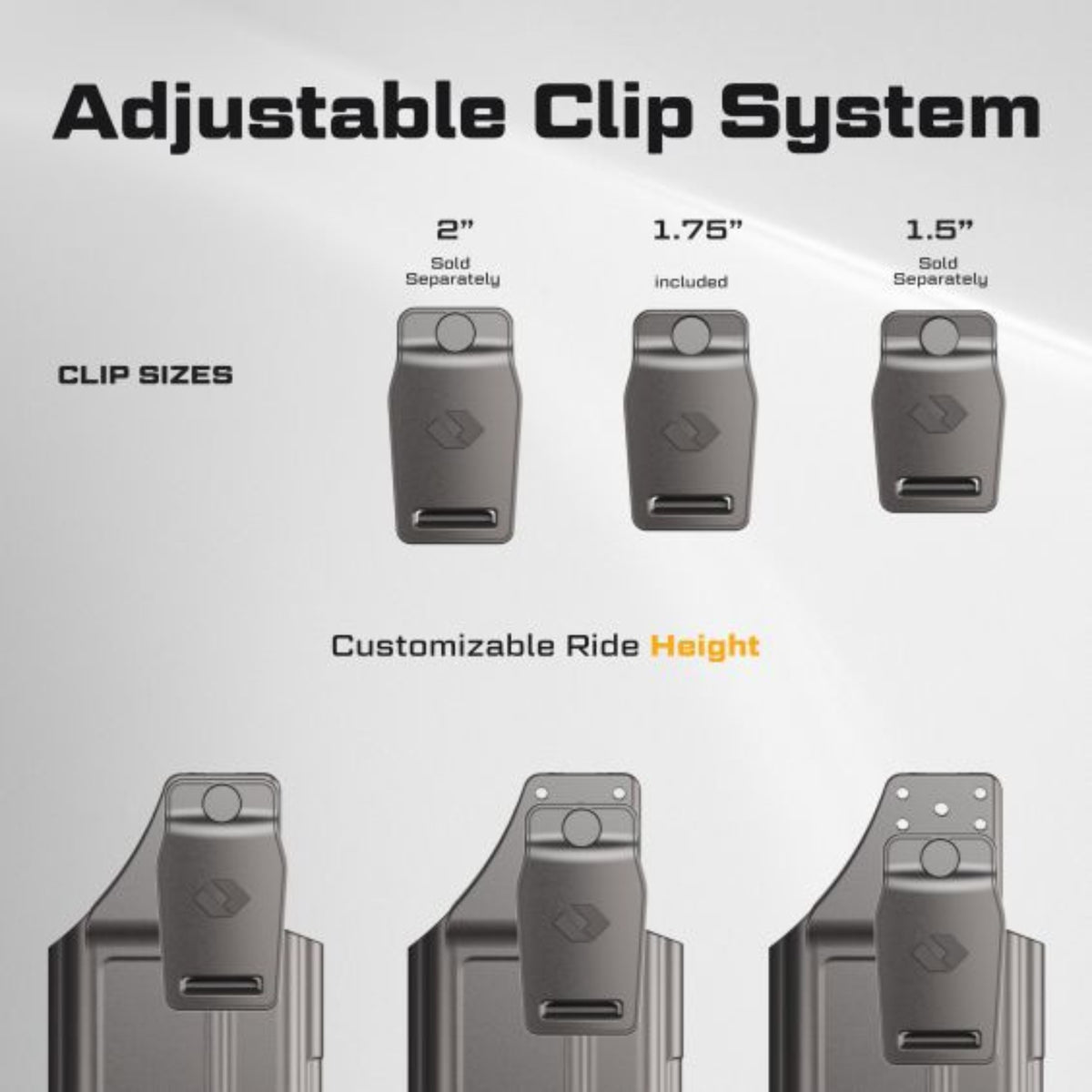 נרתיק פנימי (IWB) היברידי EVO X מבית Orpaz – נושא פנס עם אבטחה מגנטית